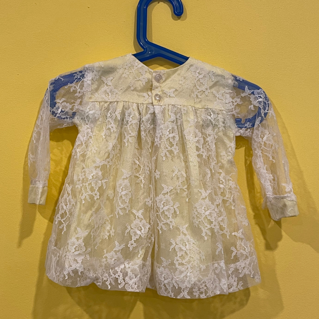 yellow lace dress 9M