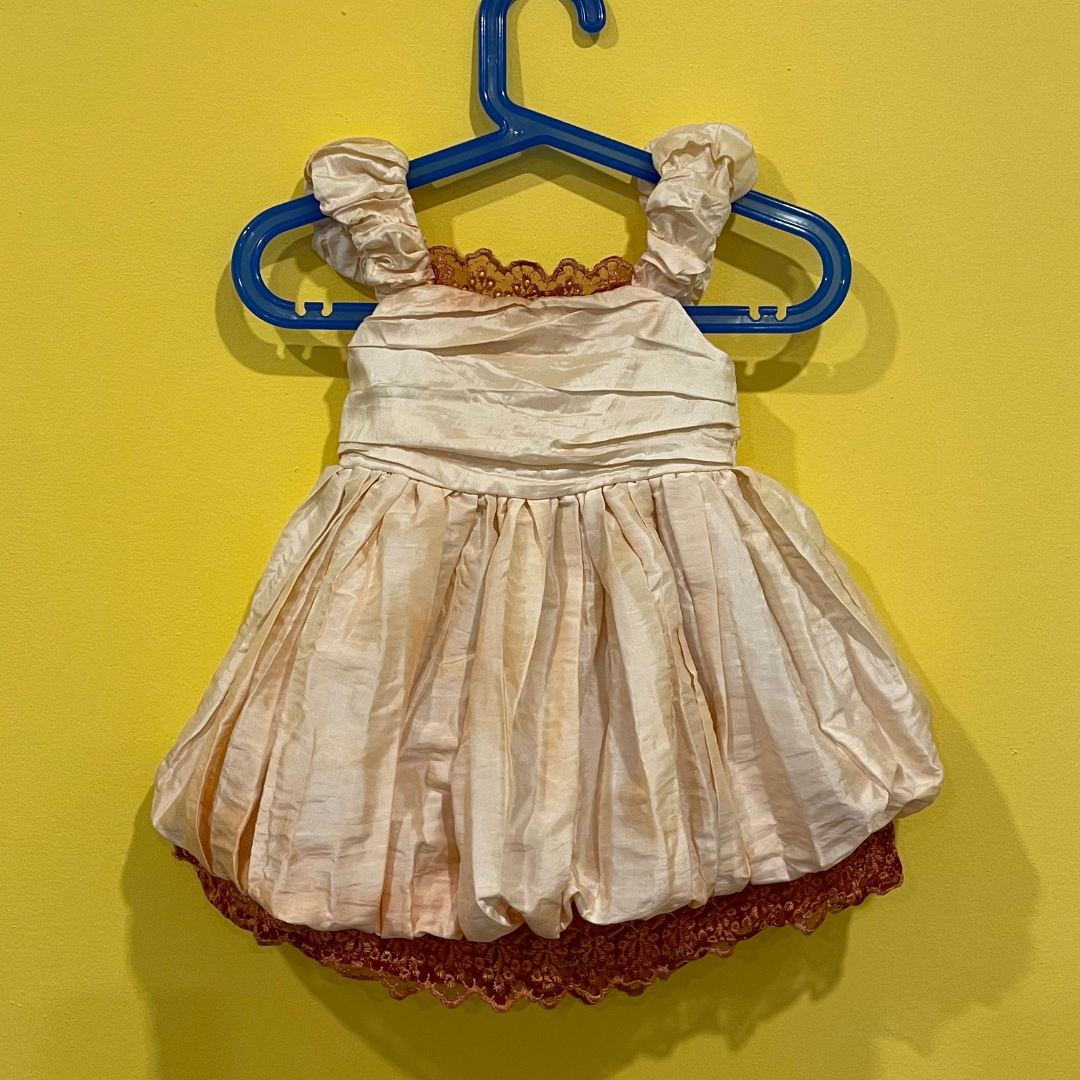 pink puffball dress 6-9M
