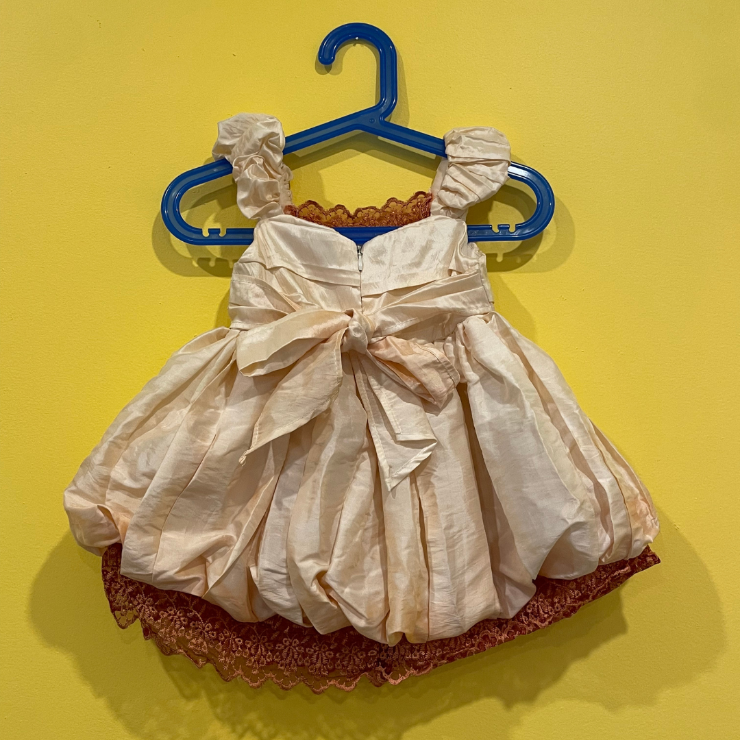 pink puffball dress 6-9M