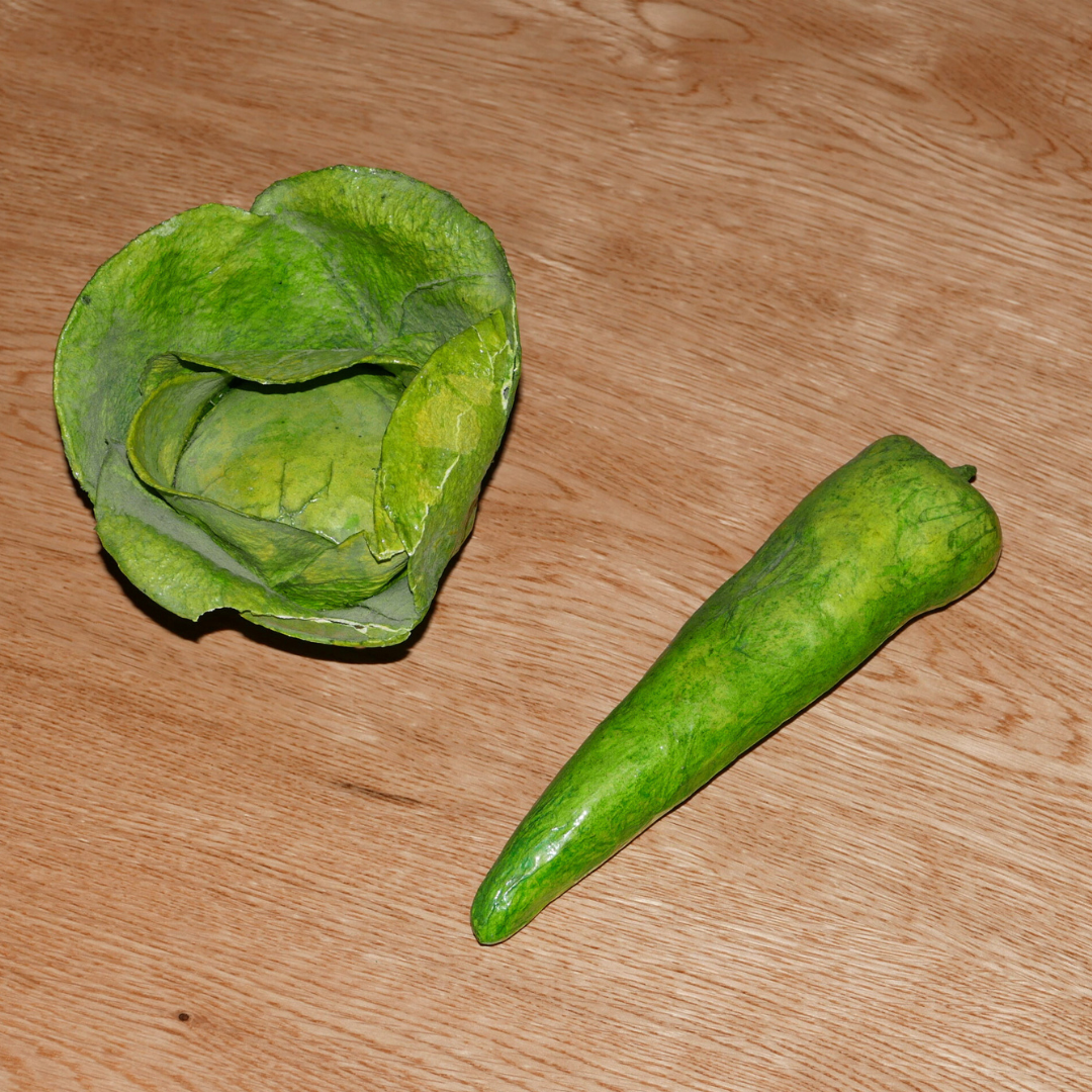 paper mache veg set
