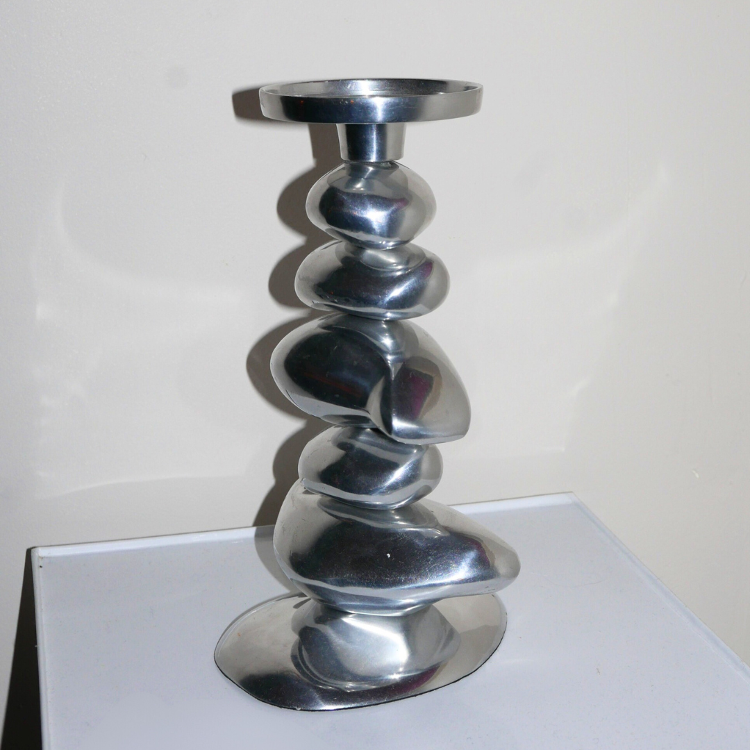 stone candle holder