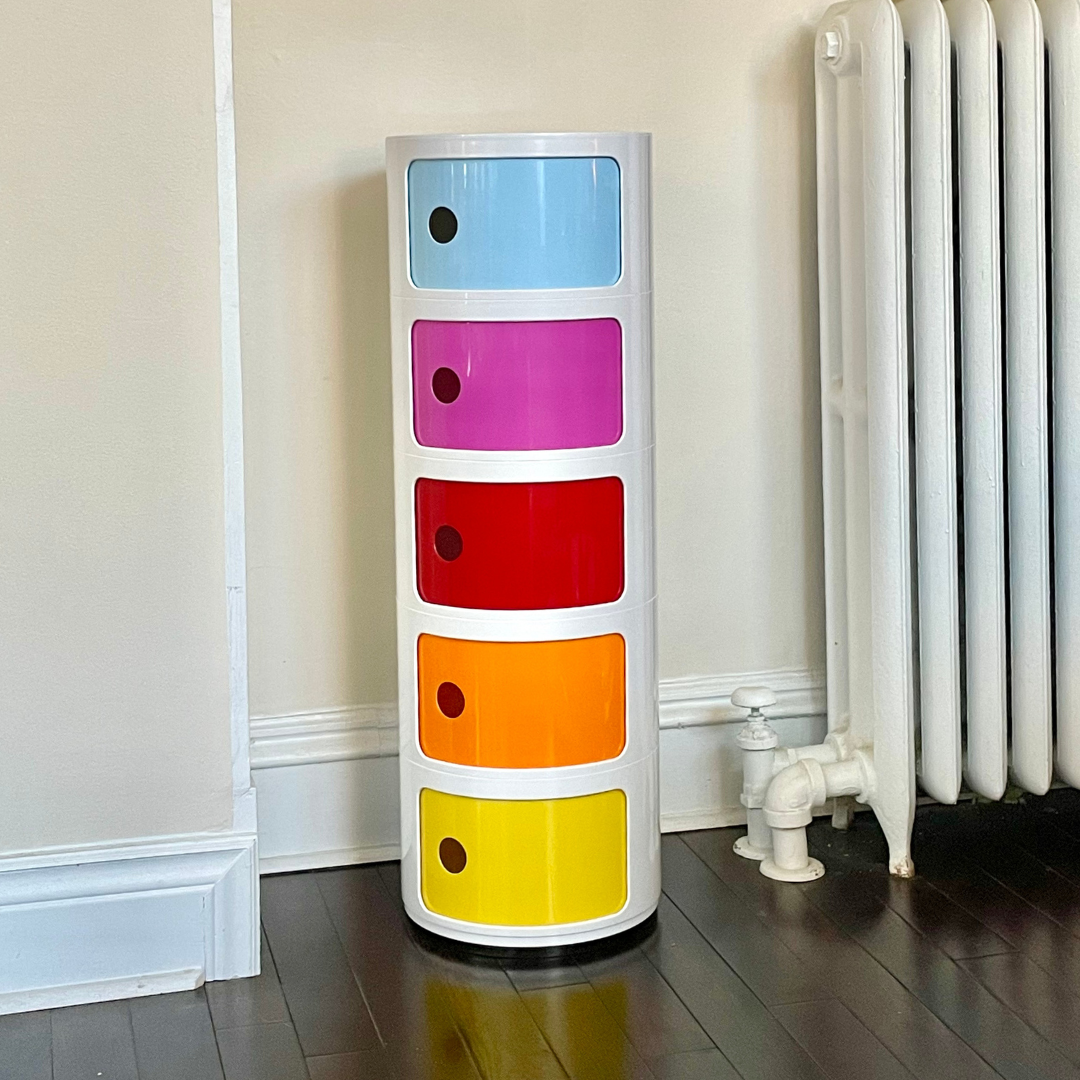 5 tier rainbow storage unit kartell