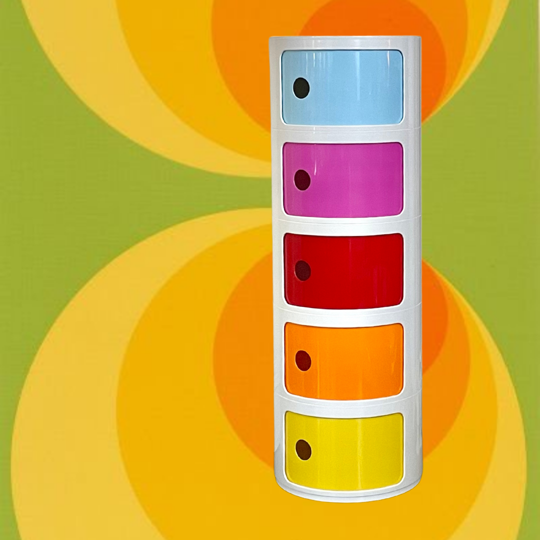 5 tier rainbow storage unit kartell