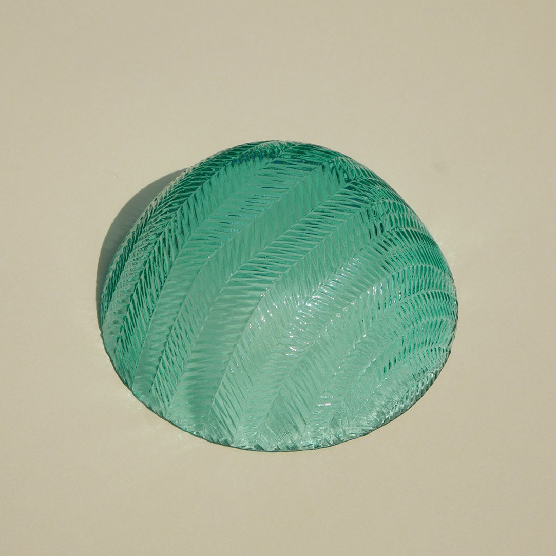 aquamarine glass dish
