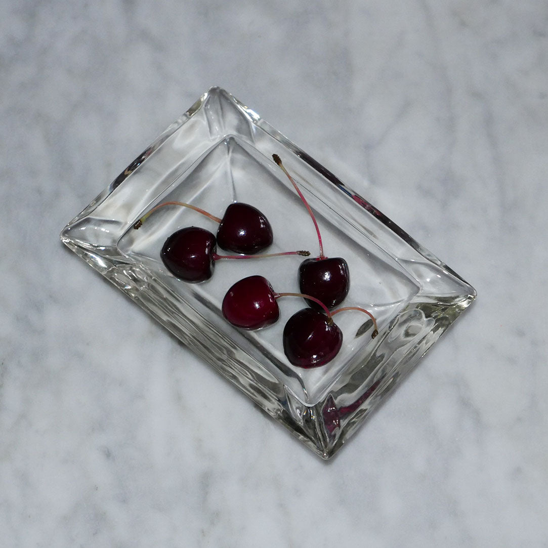 rectangle glass ashtray vintage