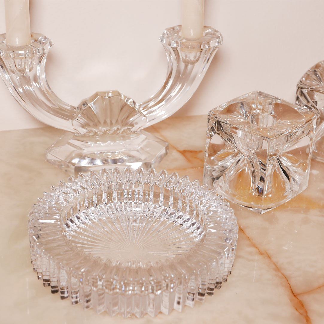 vintage double candlestick holder