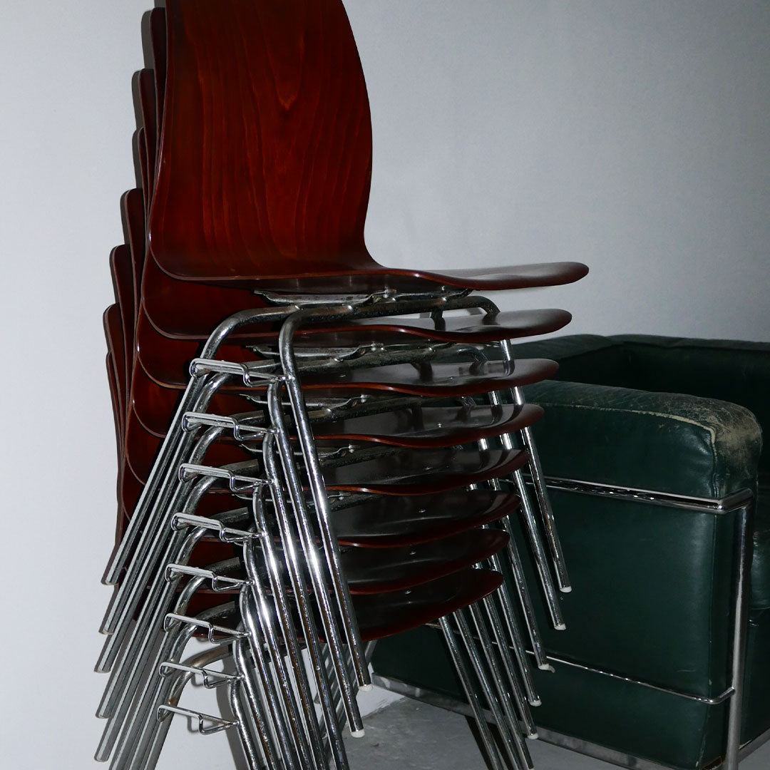 pagholz bent rosewood dining chairs (8 available)