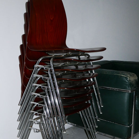 pagholz bent rosewood dining chairs (8 available)