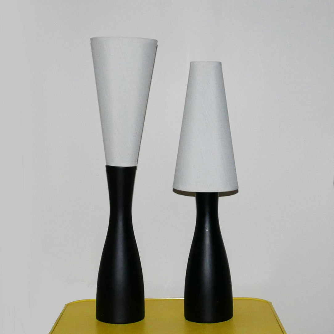modern black & white lamp