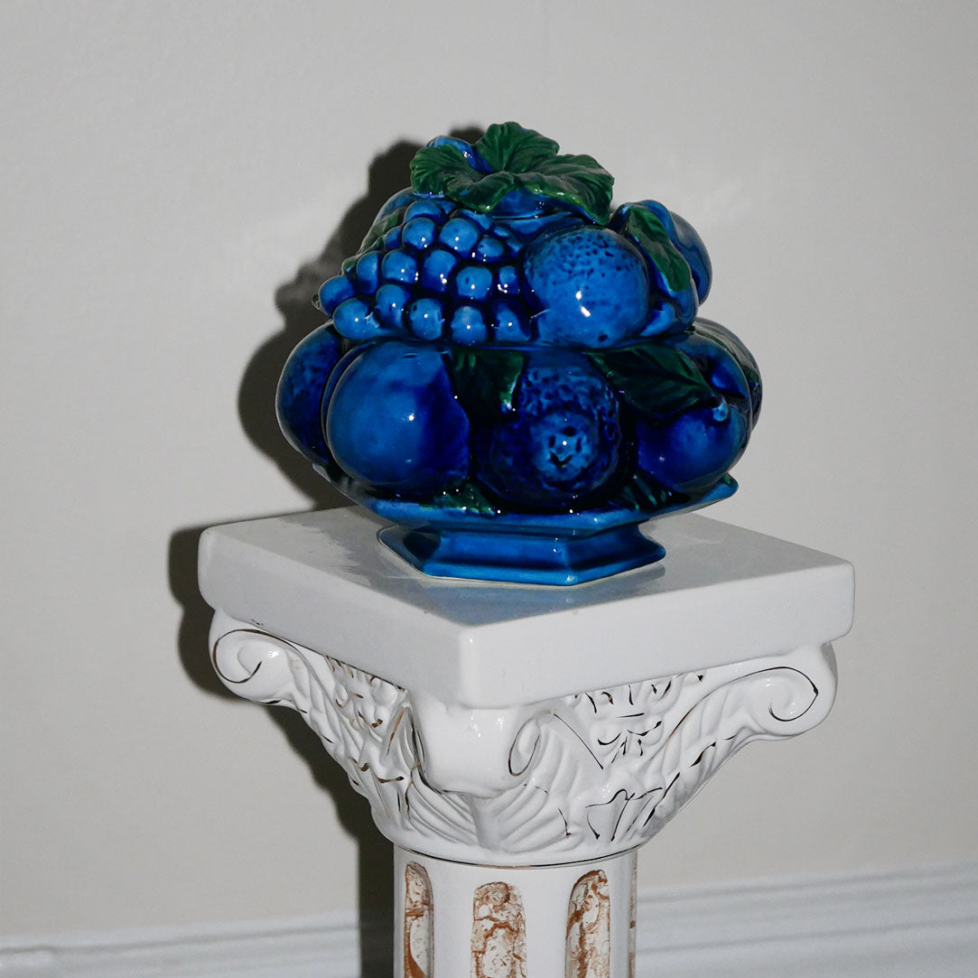 blueberry ceramic cookie car