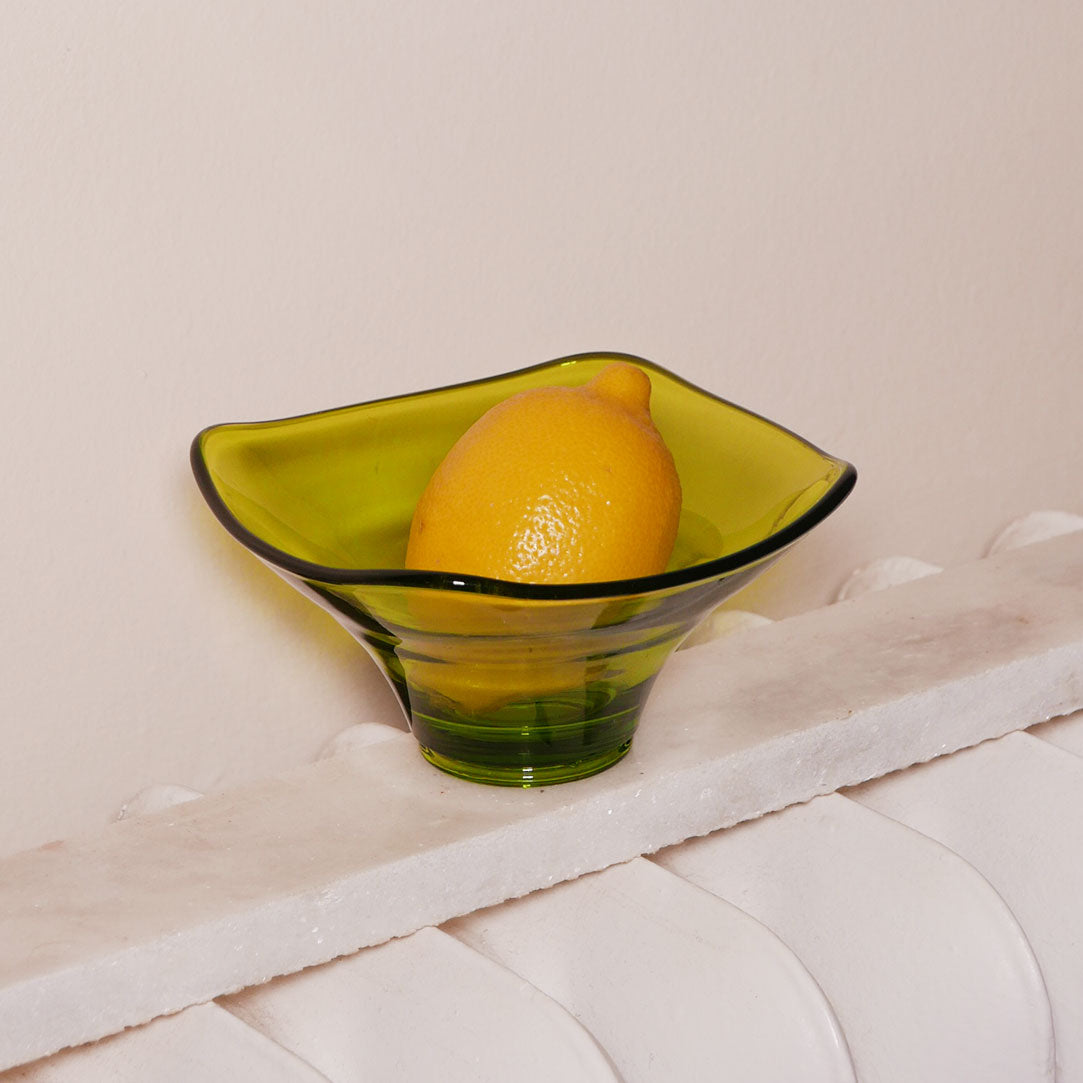 green glass catchall