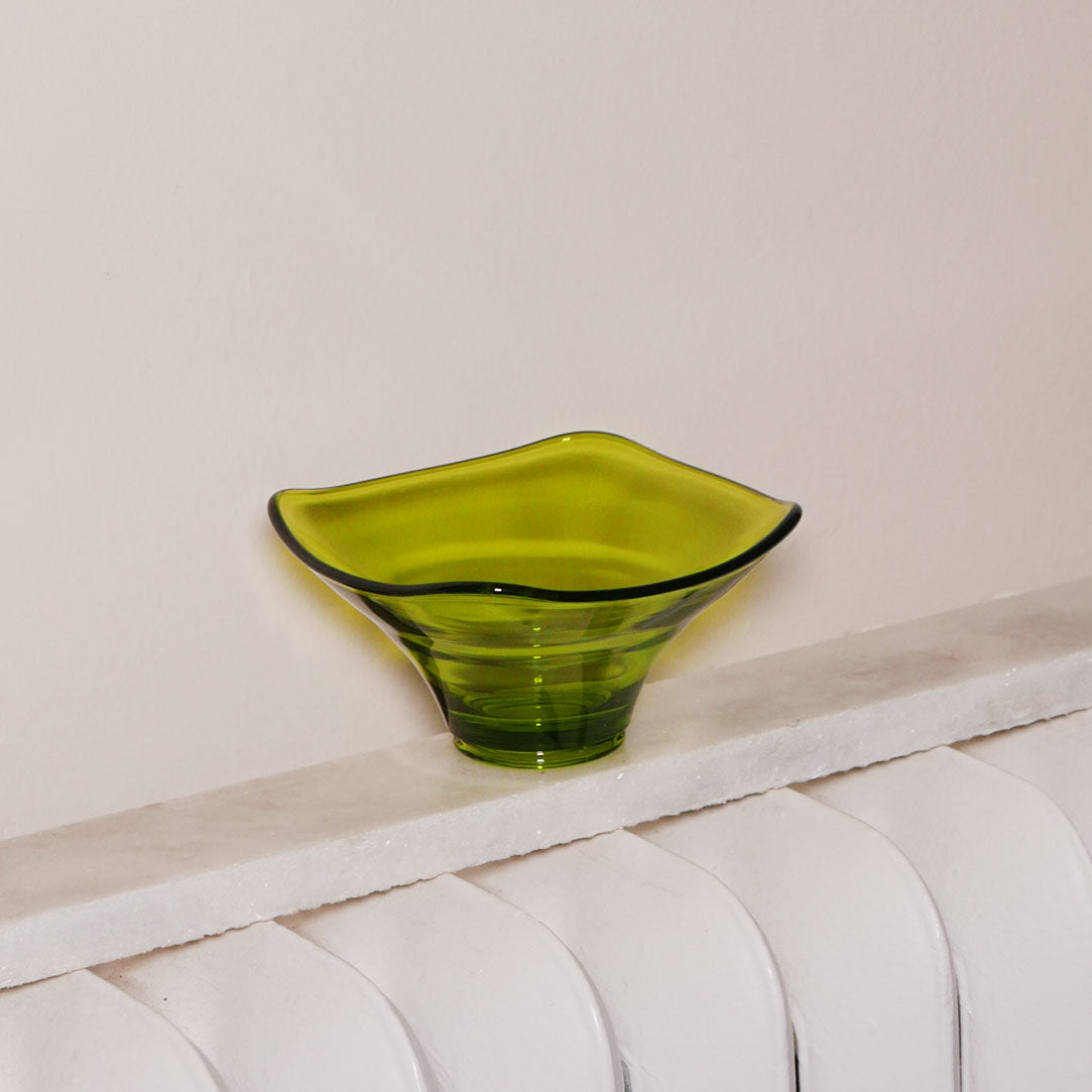 green glass catchall