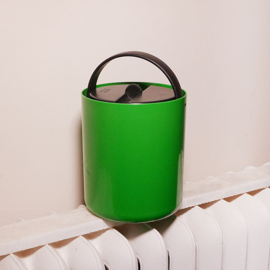 80s kelly green ice bucket by bodum