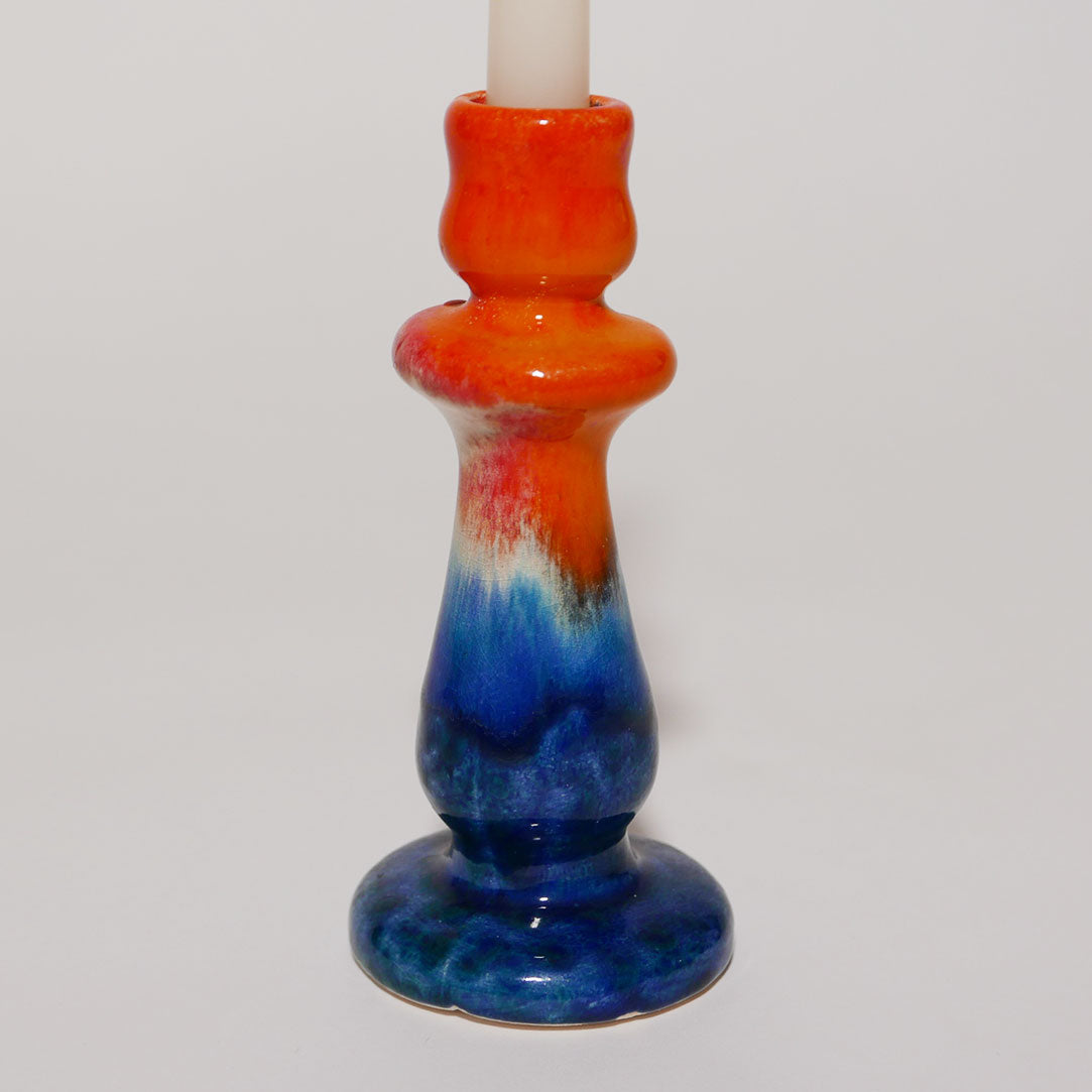 vibrant ceramic mcm candle holder