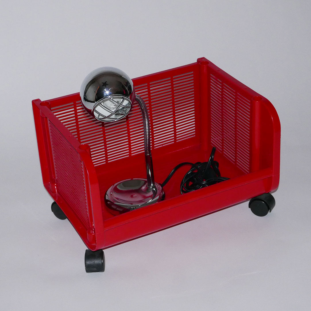 chrome caged eyeball light