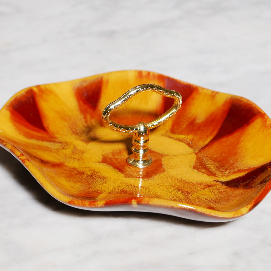 glazed glass catchall