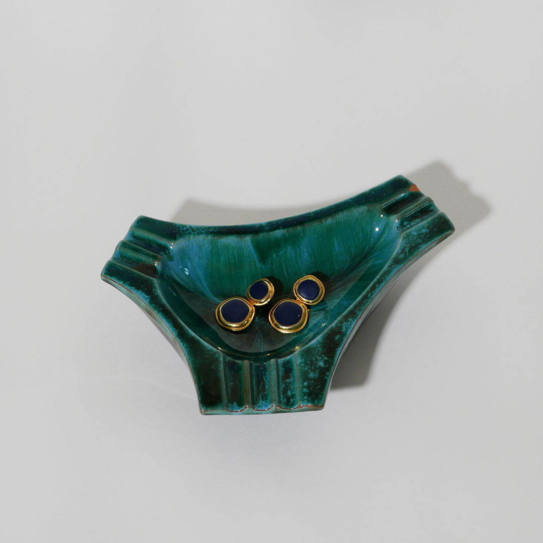 vintage blue mountain pottery dish