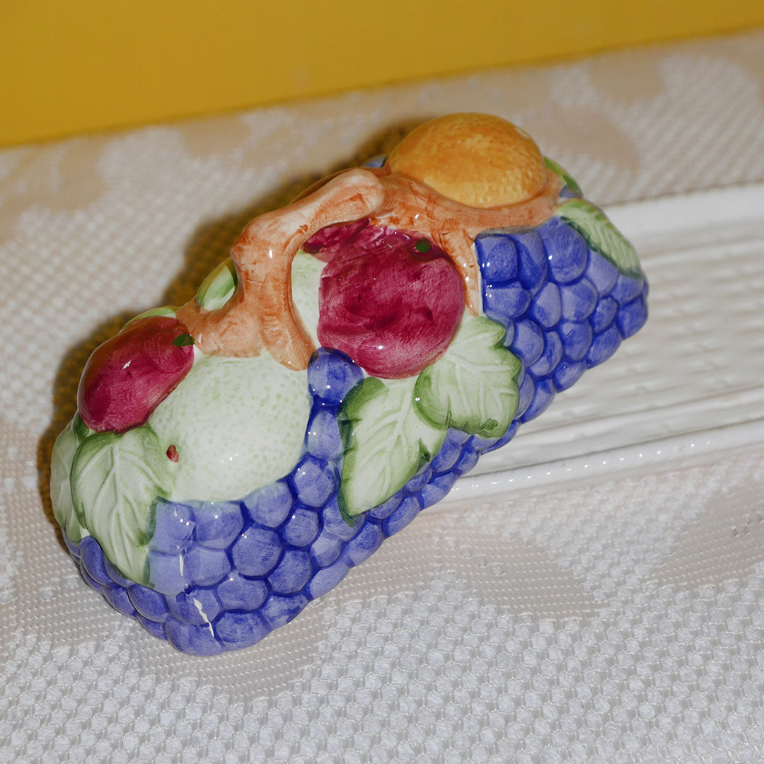 fruit medley butter dish