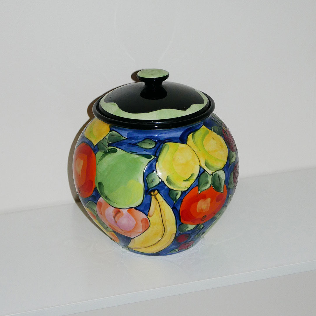 ceramic fruit cookie jar