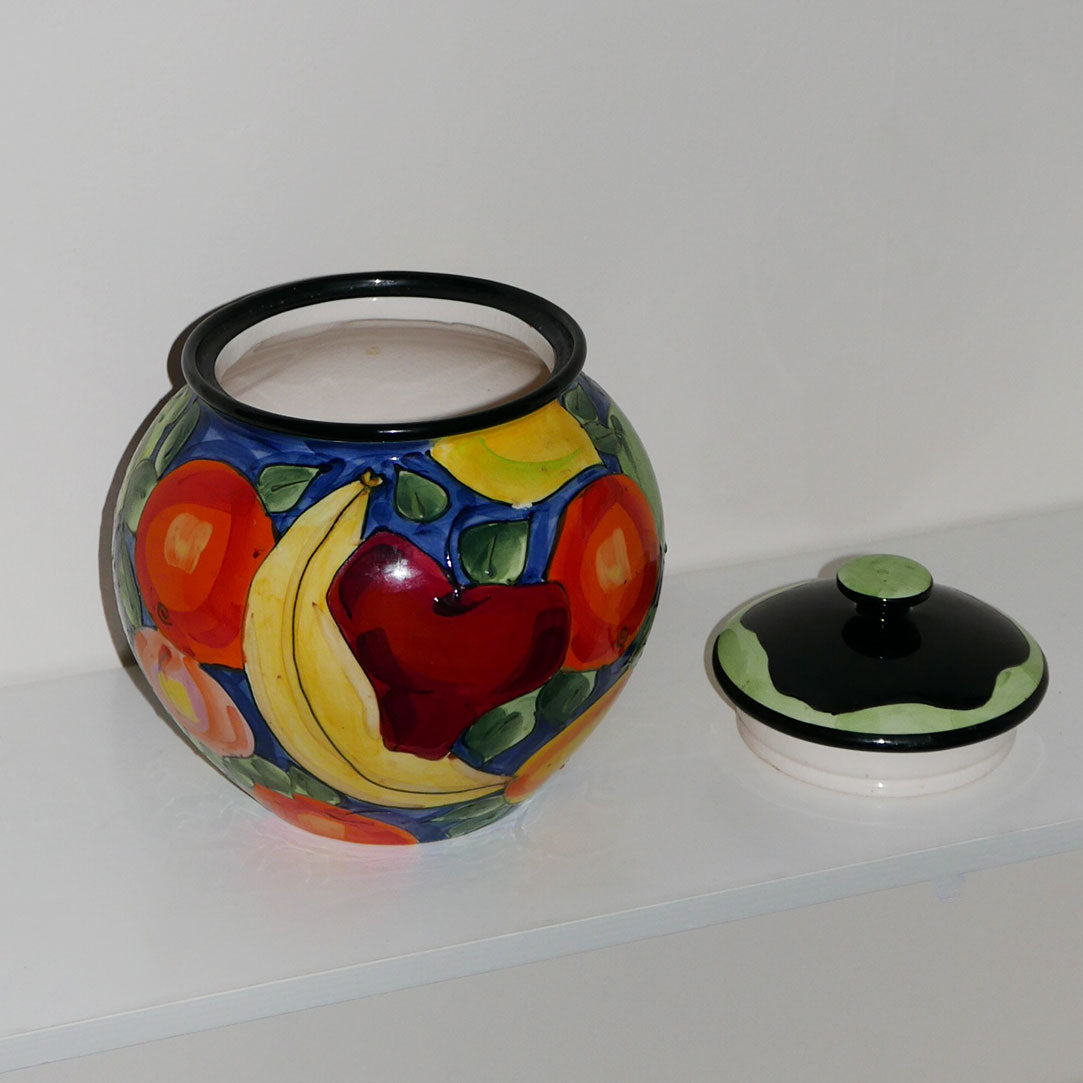 ceramic fruit cookie jar