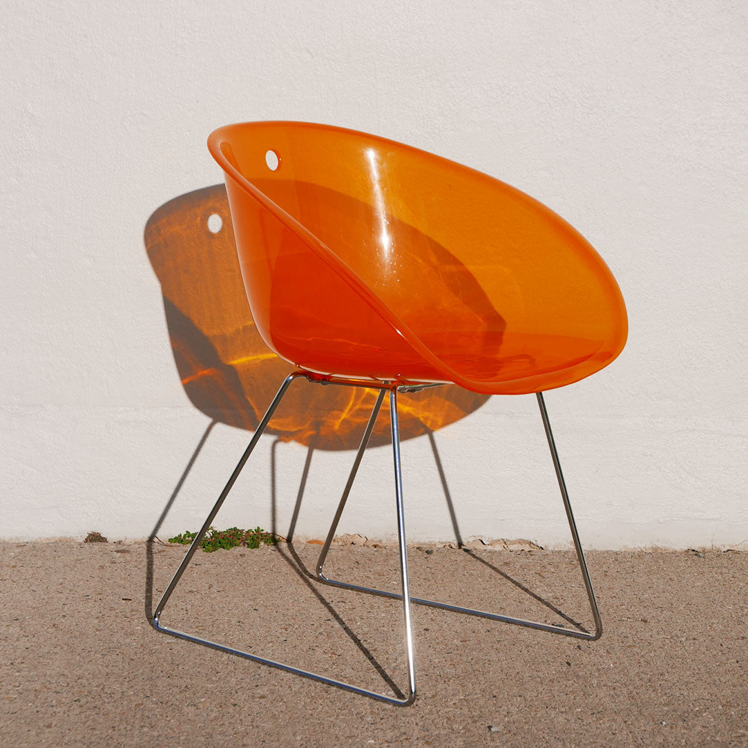 orange & lime pedrali gliss 921 armchair