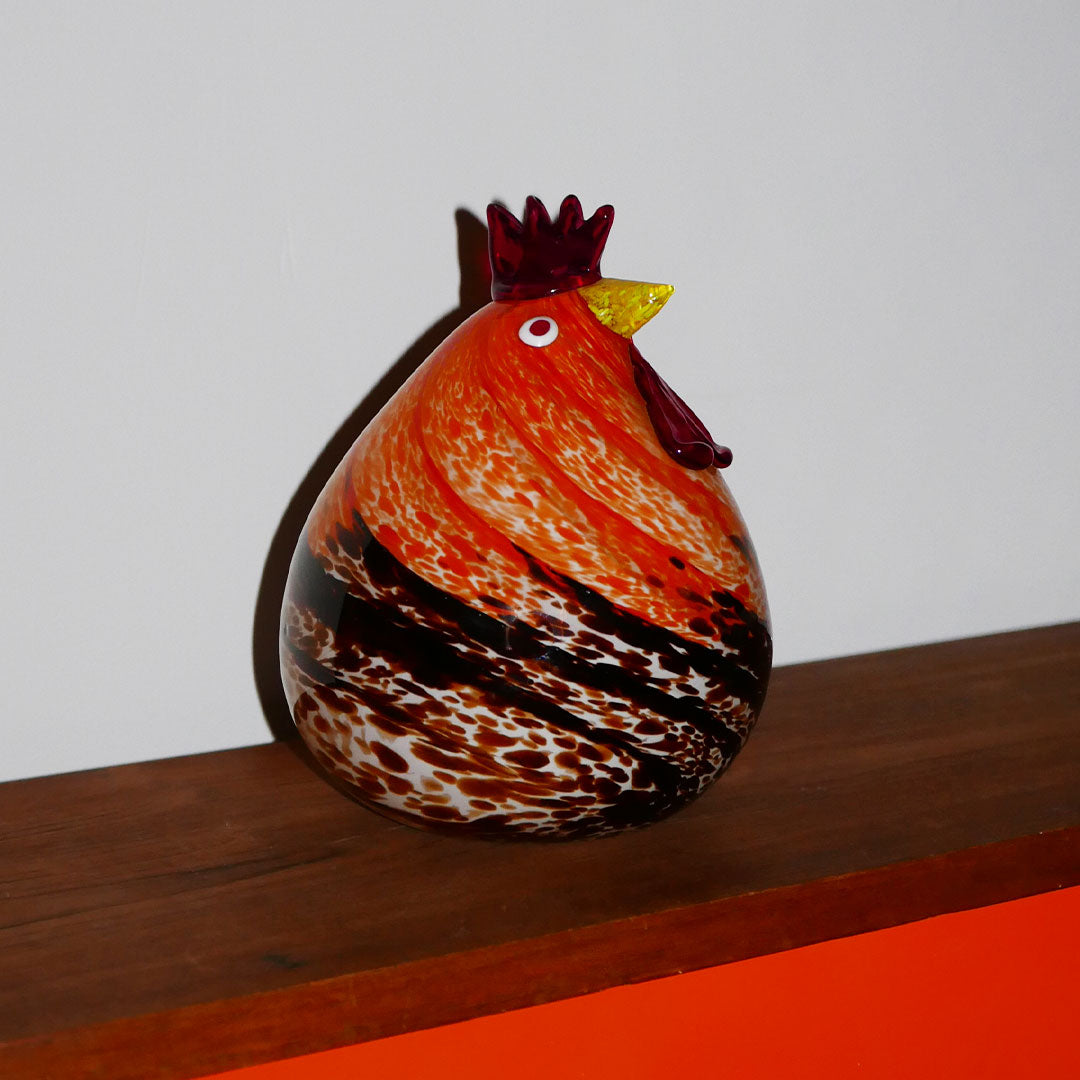 murano glass chicken