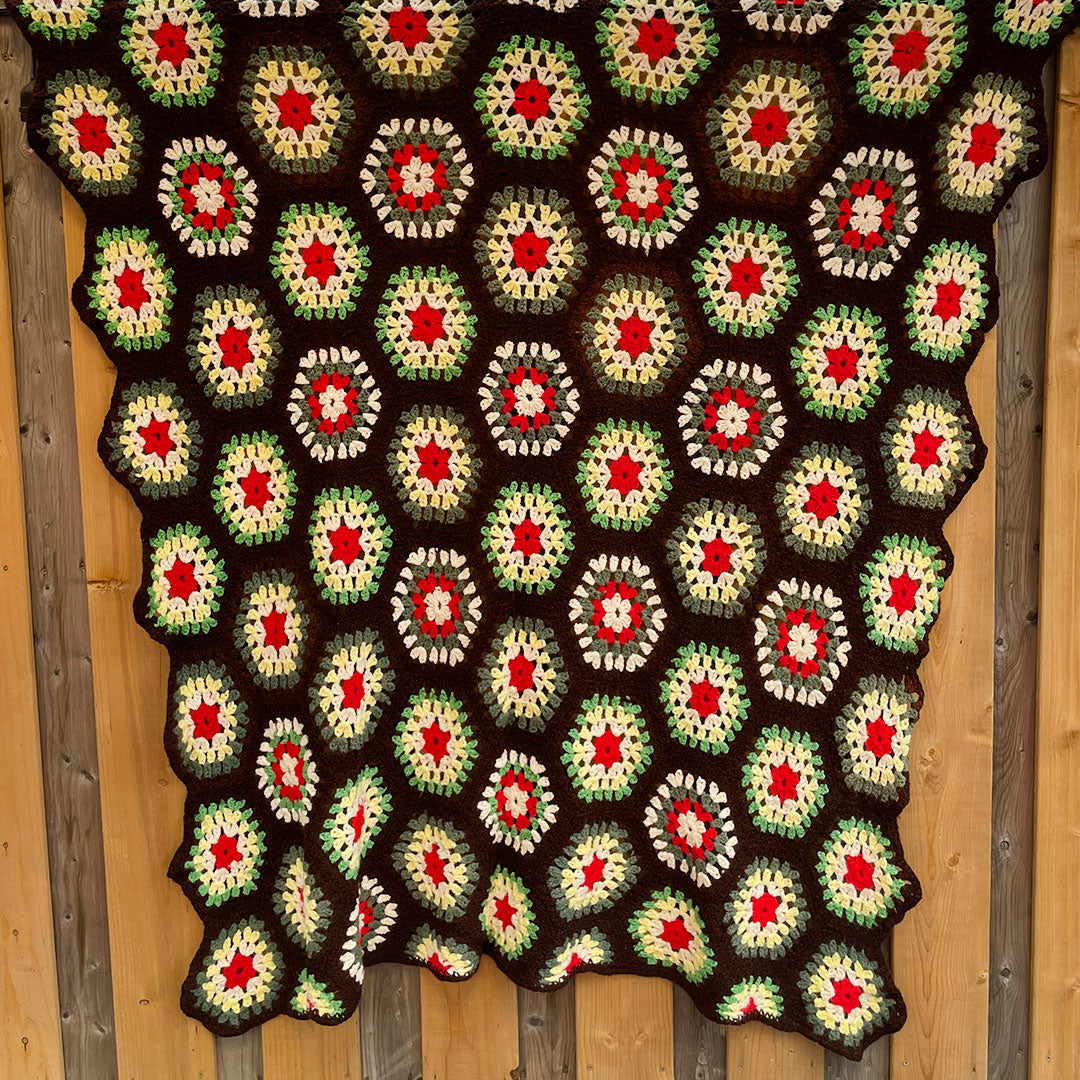 hexagon crochet blanket