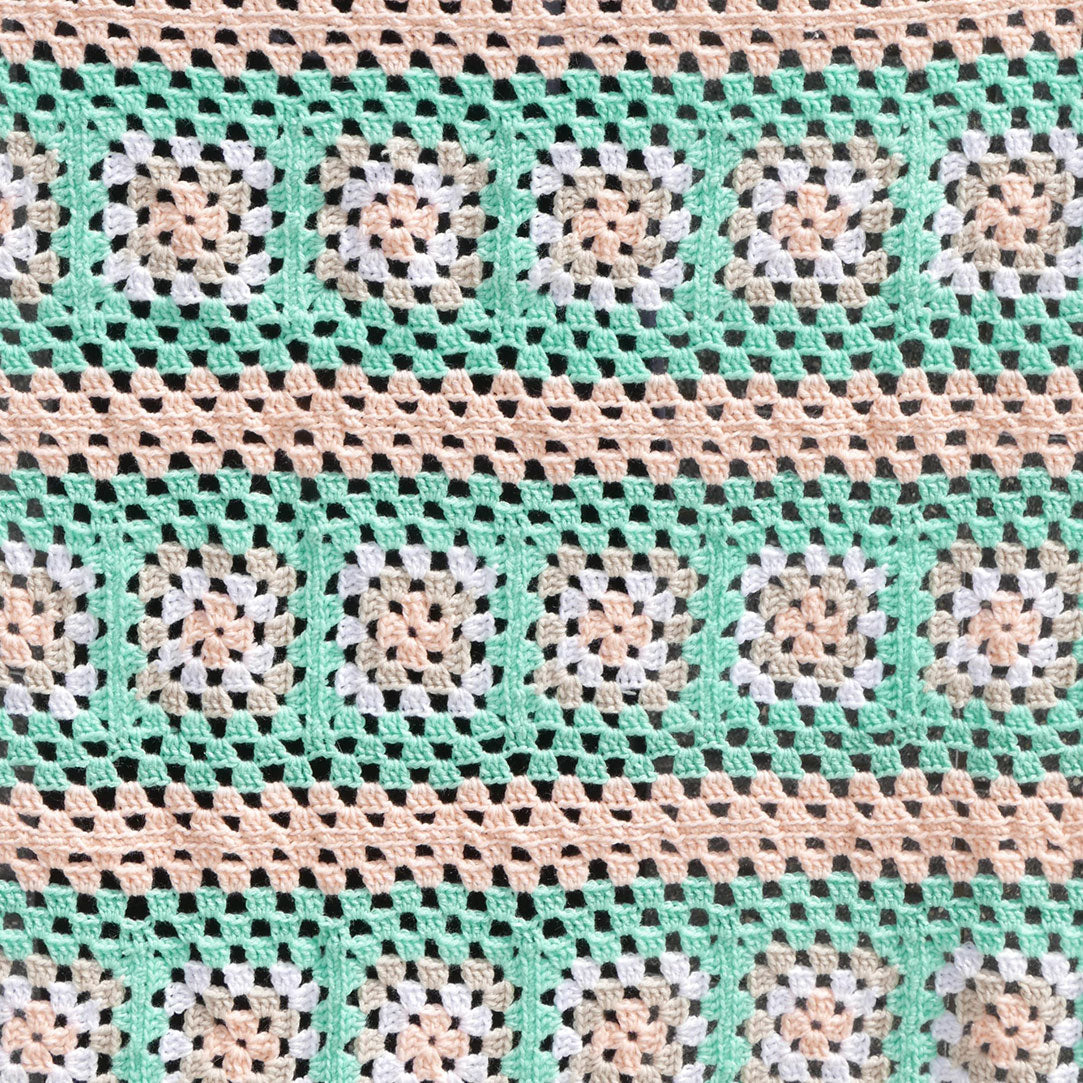 pastel crochet blanket