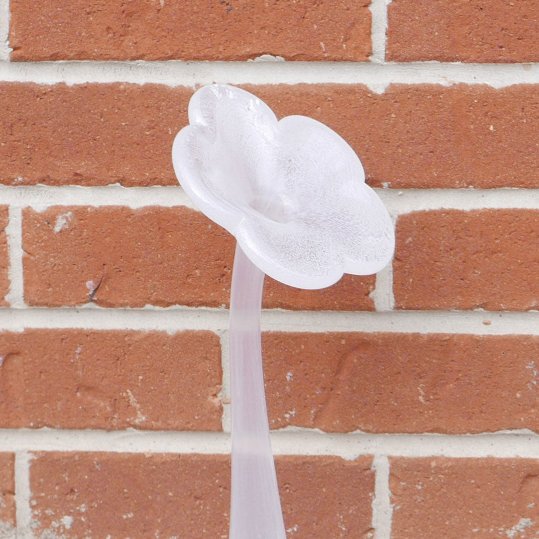 hand blown daisy glass vase