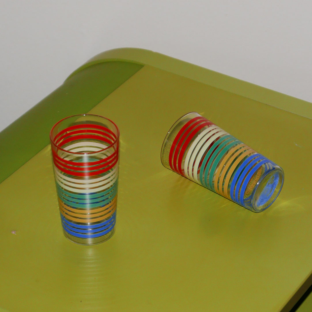 retro stripped glasses