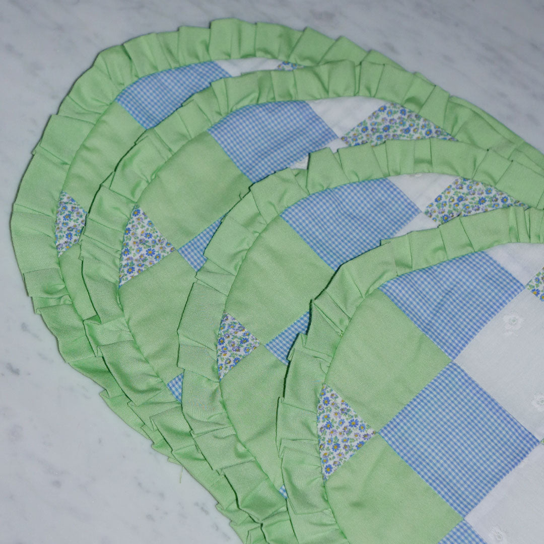 4x patchwork placemat set