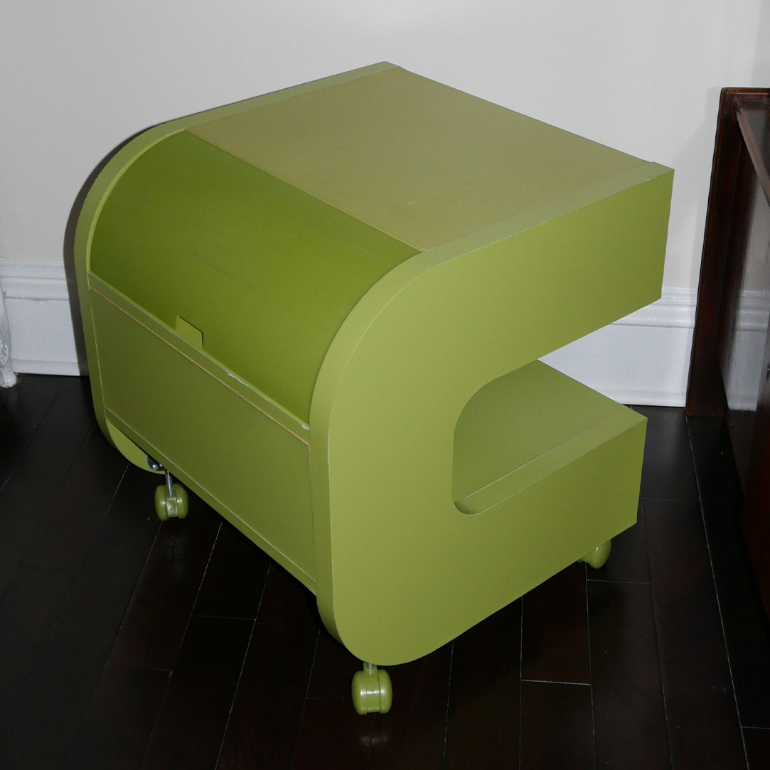 green c shaped side table