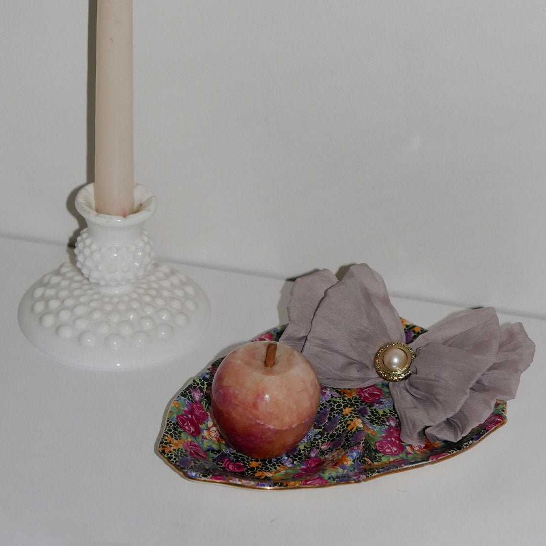 milk glass candle holder set