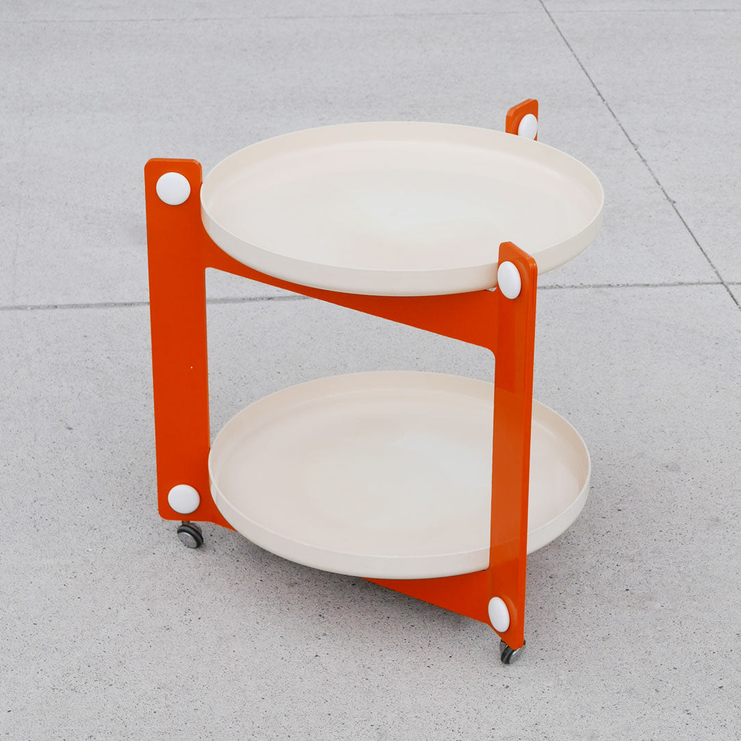 luigi massoni for guzzini bar cart