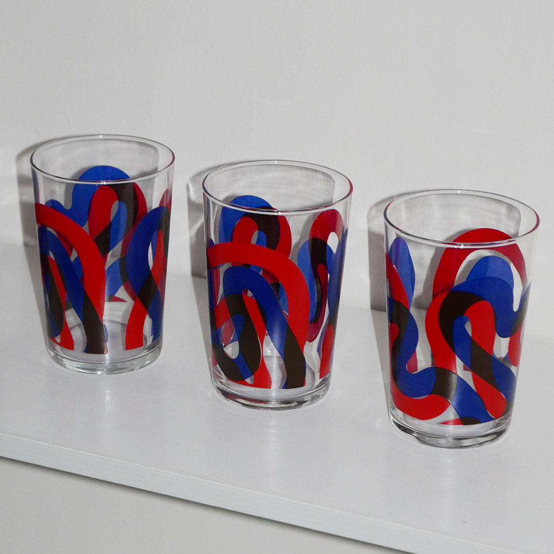 4x vintage ikea glasses