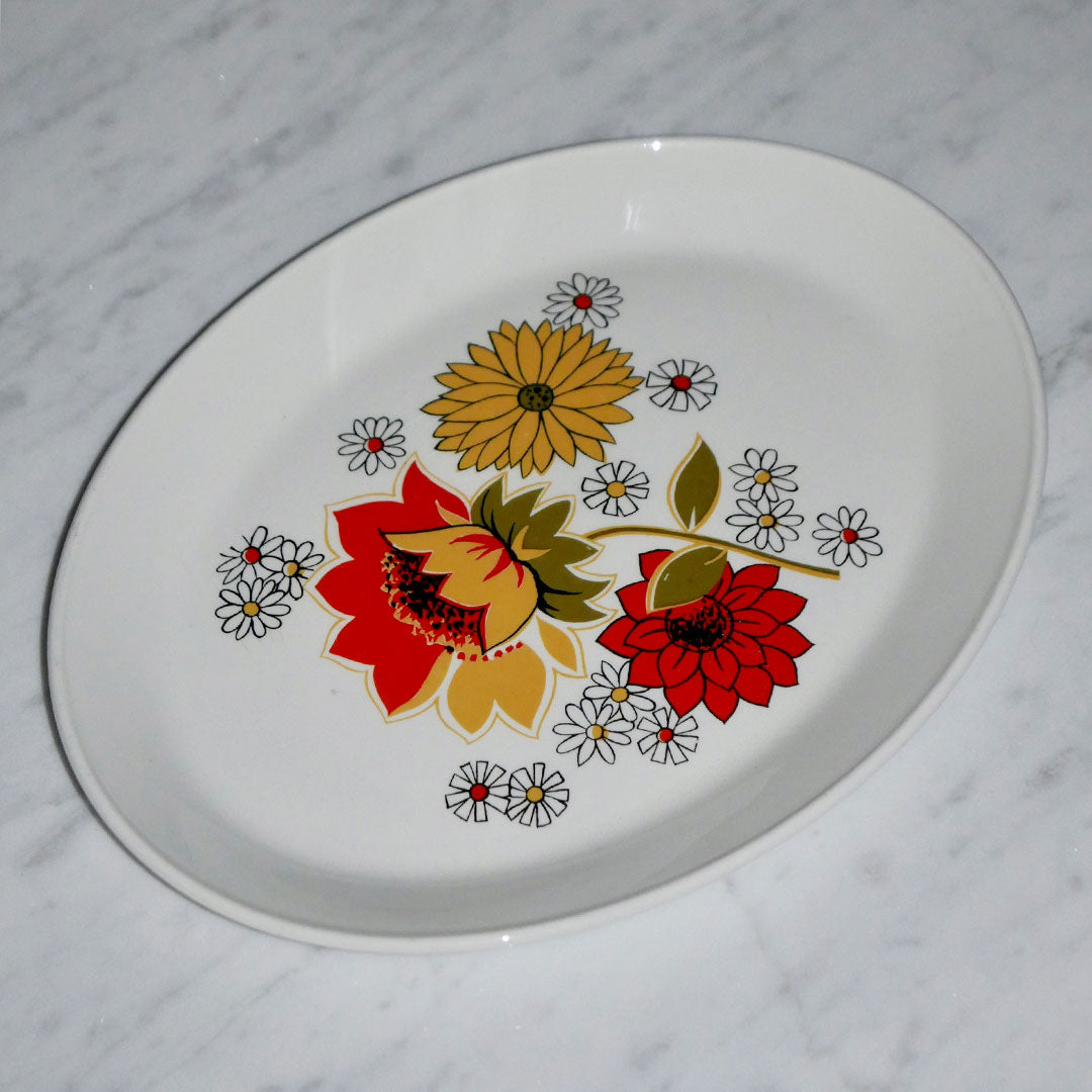 johnson brothers serving plate black dot shops