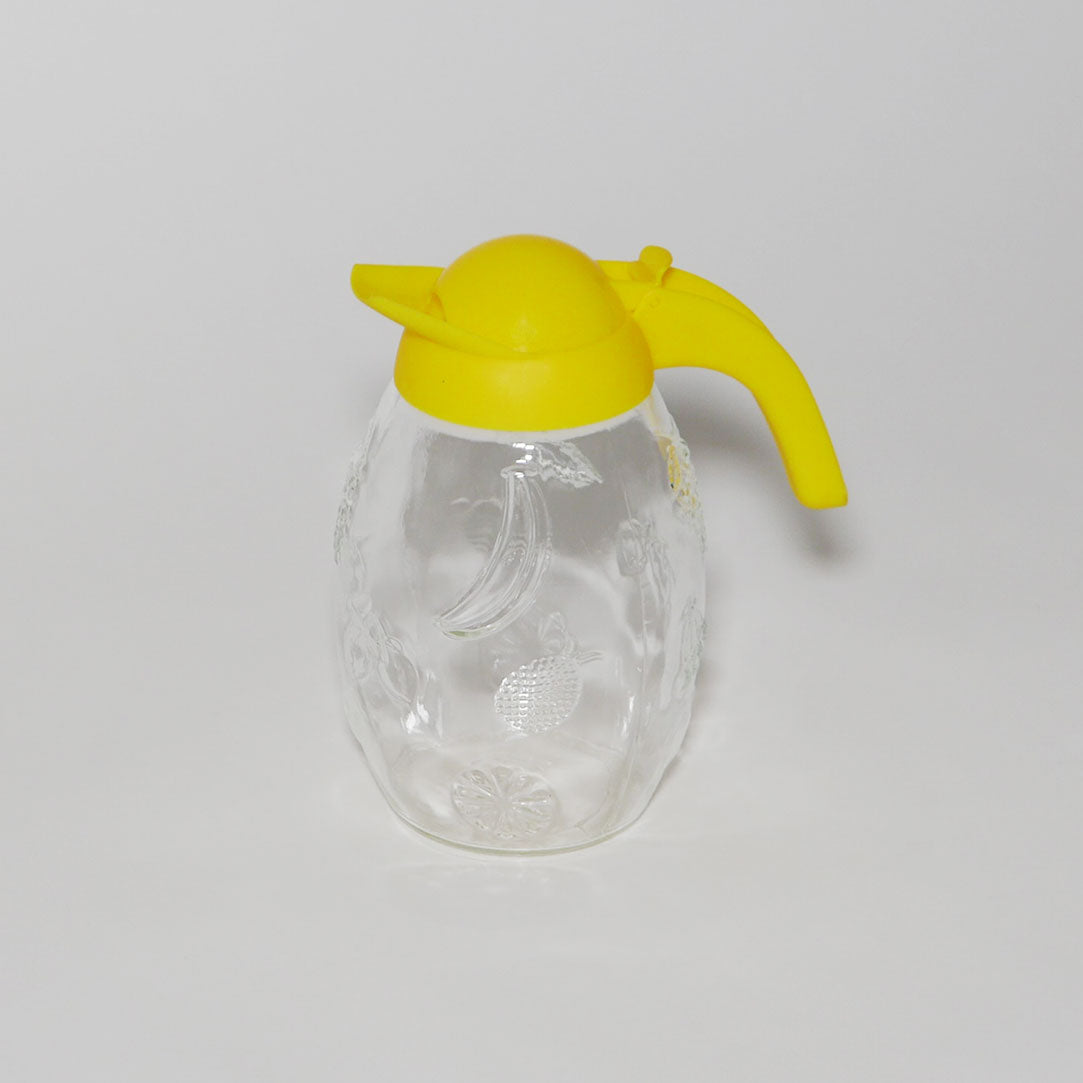 vintage glass fruit punch jug