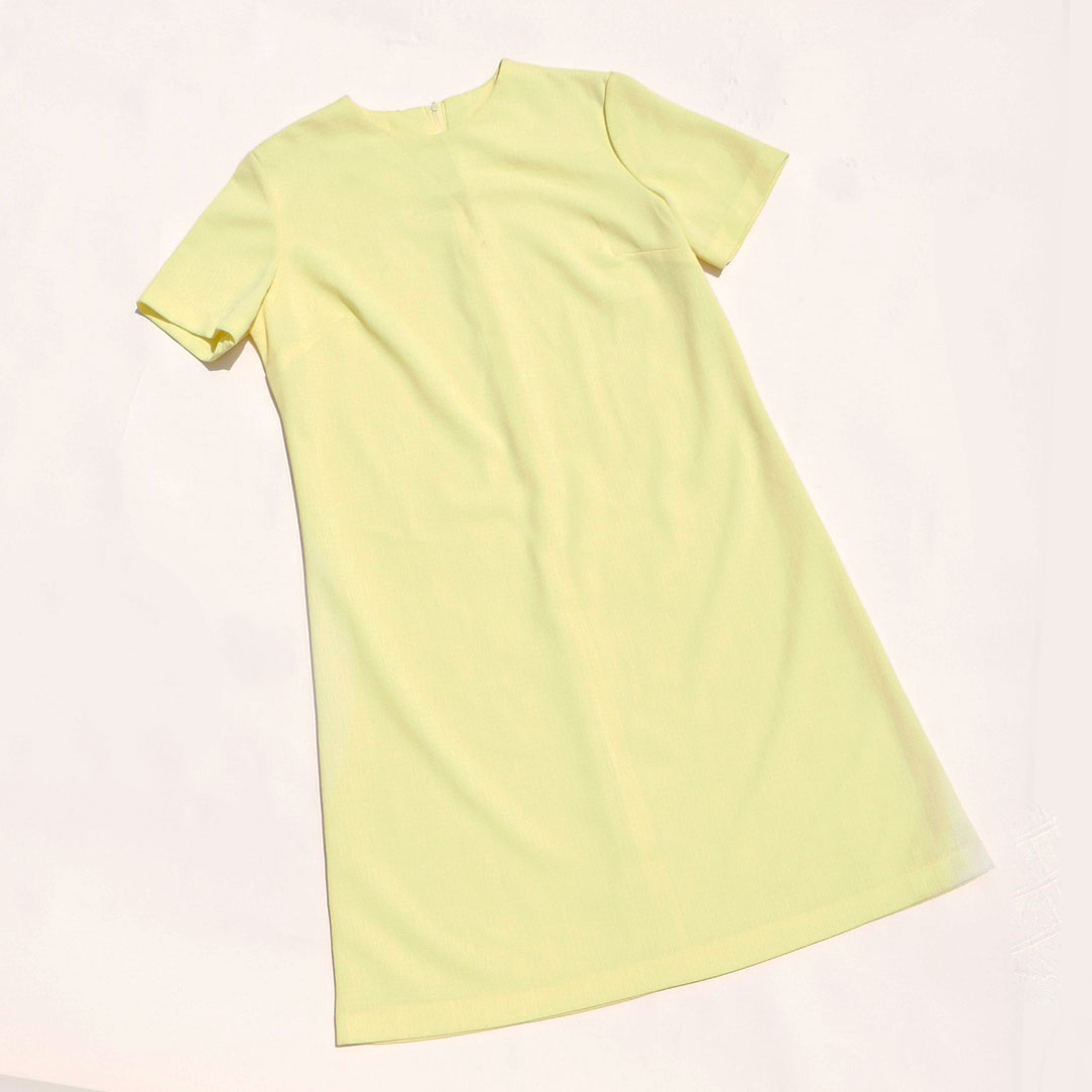 vintage lemon drop dress