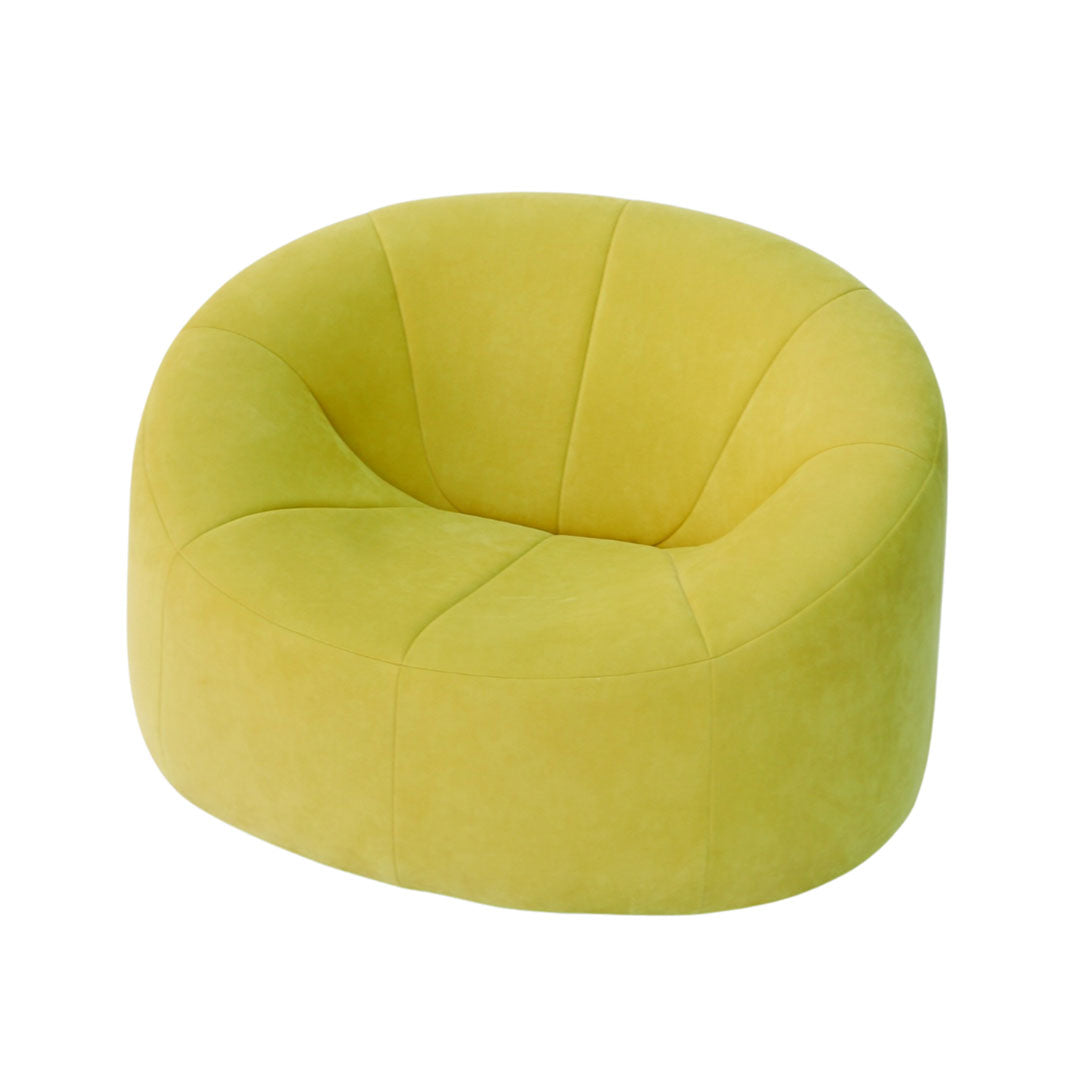 ligne roset yellow pumpkin lounge set