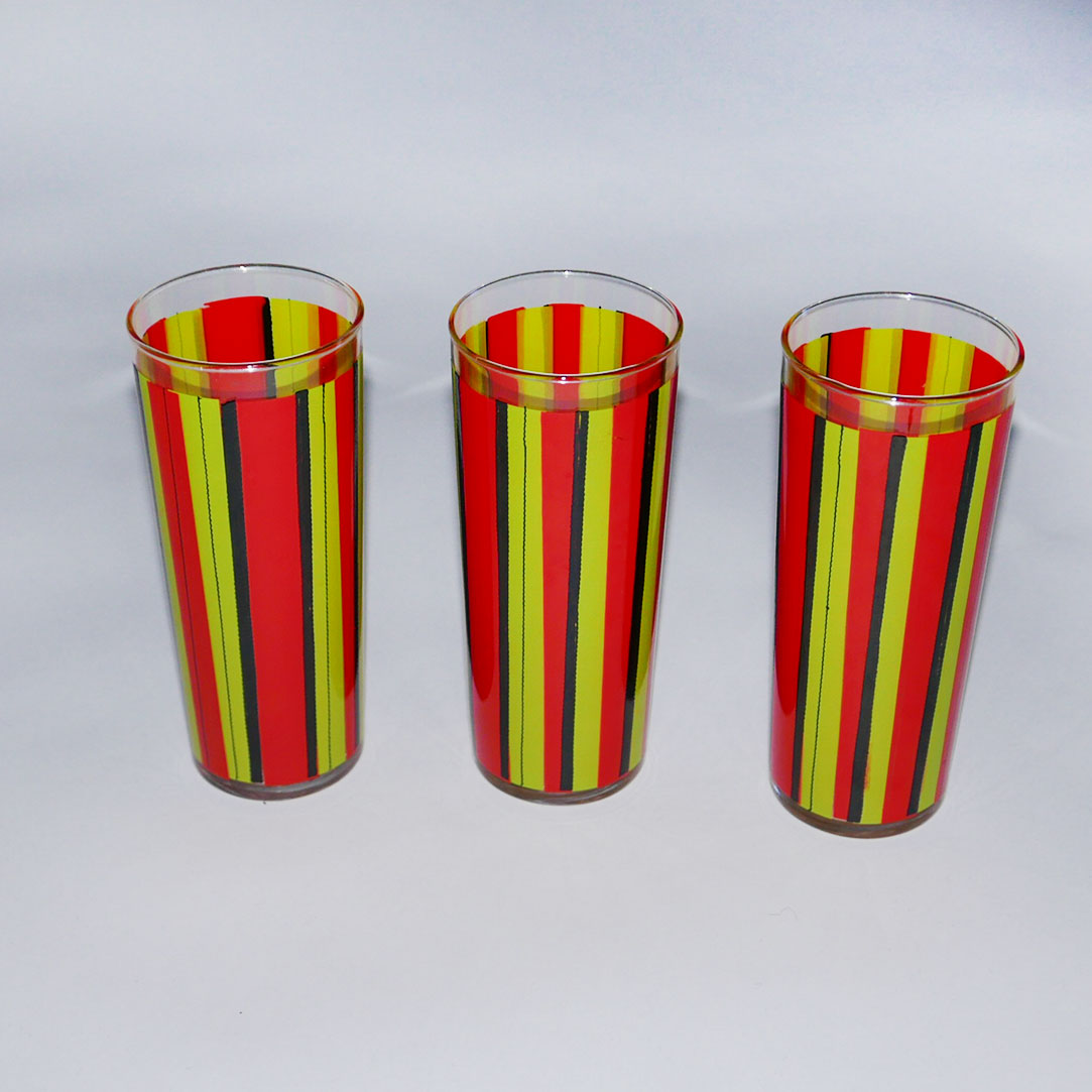 striped tumbler glasses