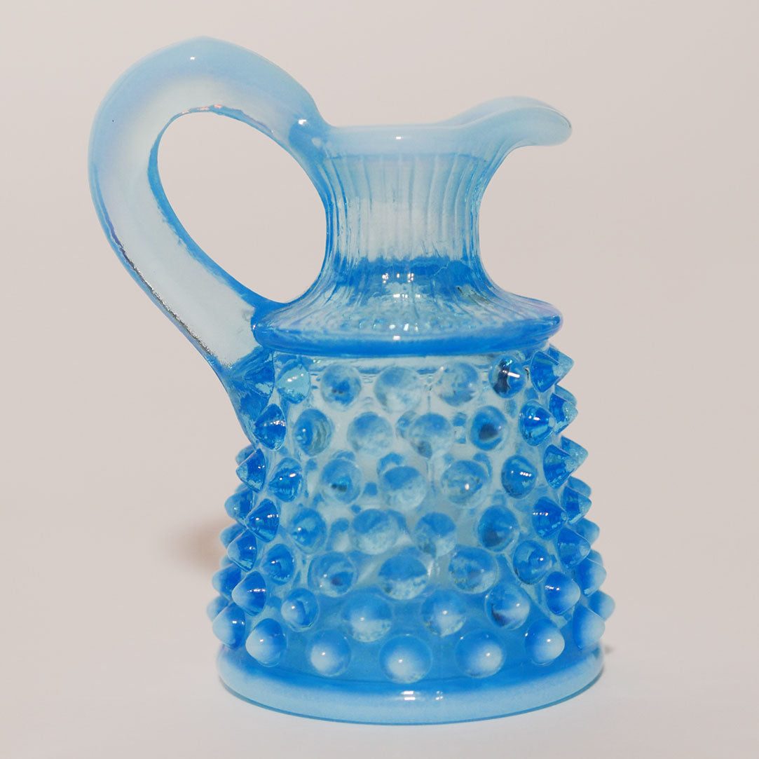 baby blue empoli hobnail creamer