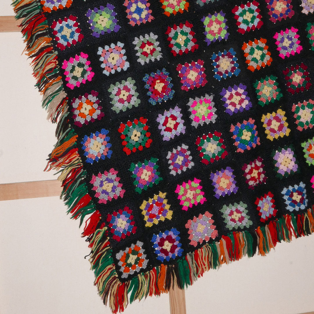 mini granny square crochet blanket