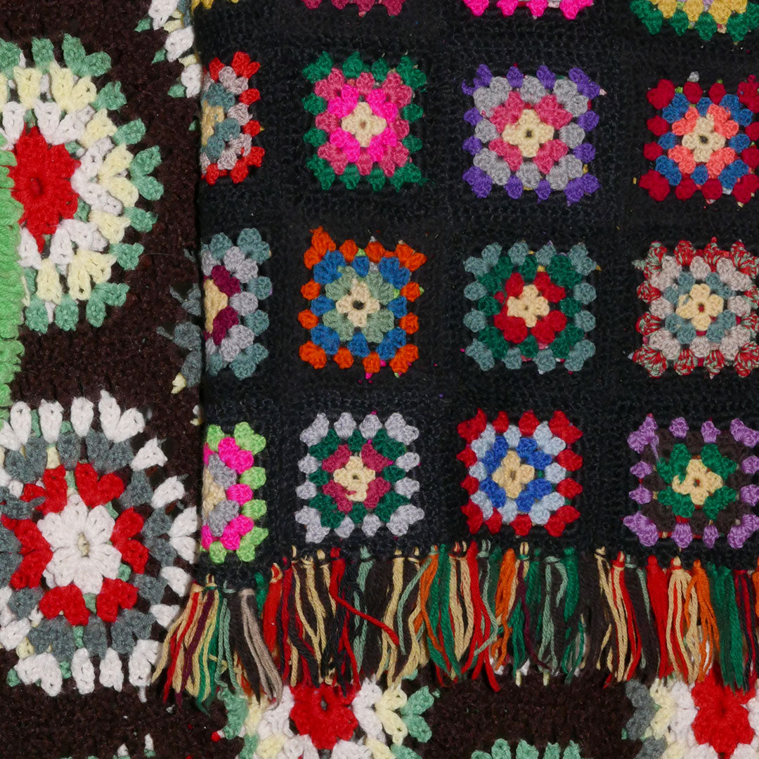 mini granny square crochet blanket