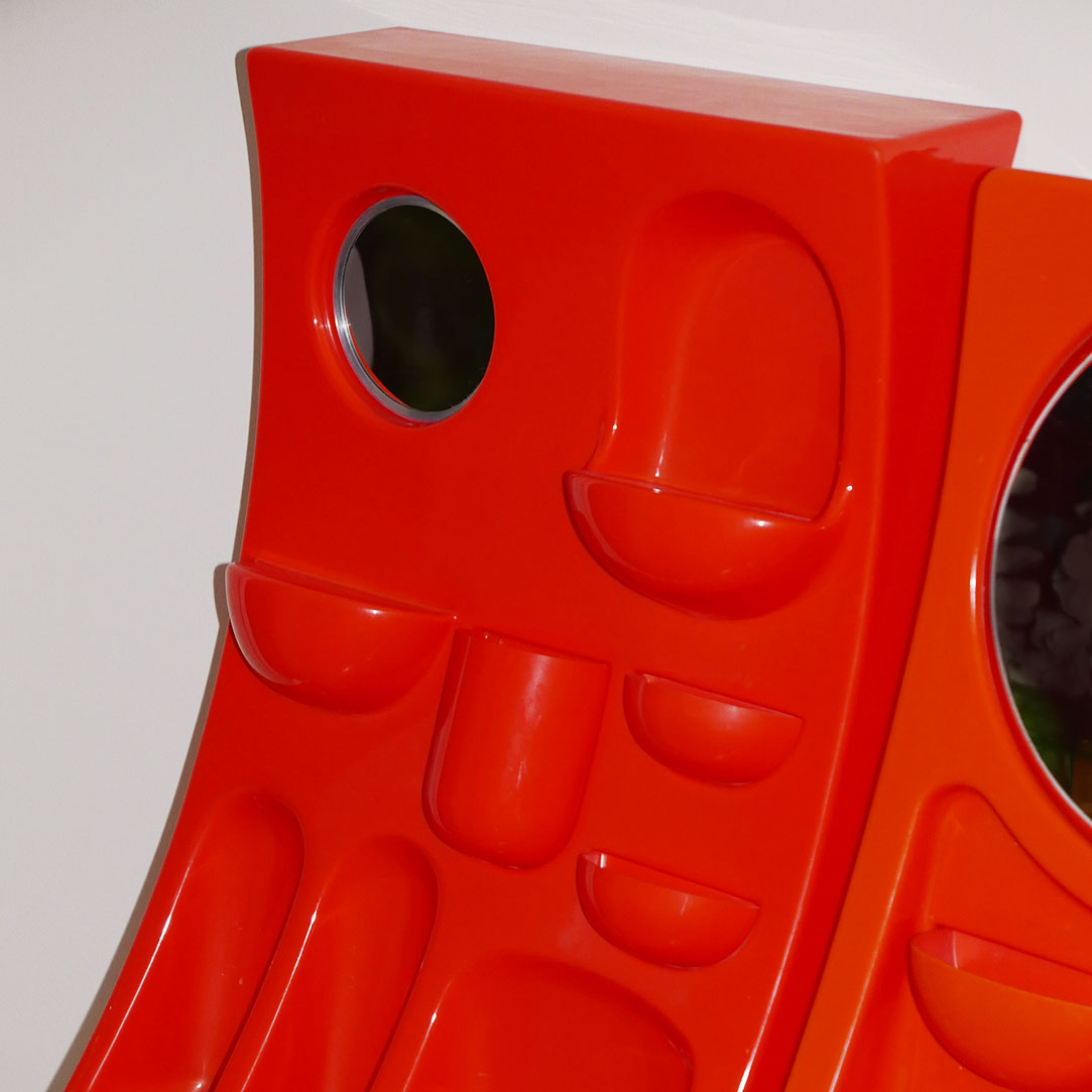 space age orange organizer