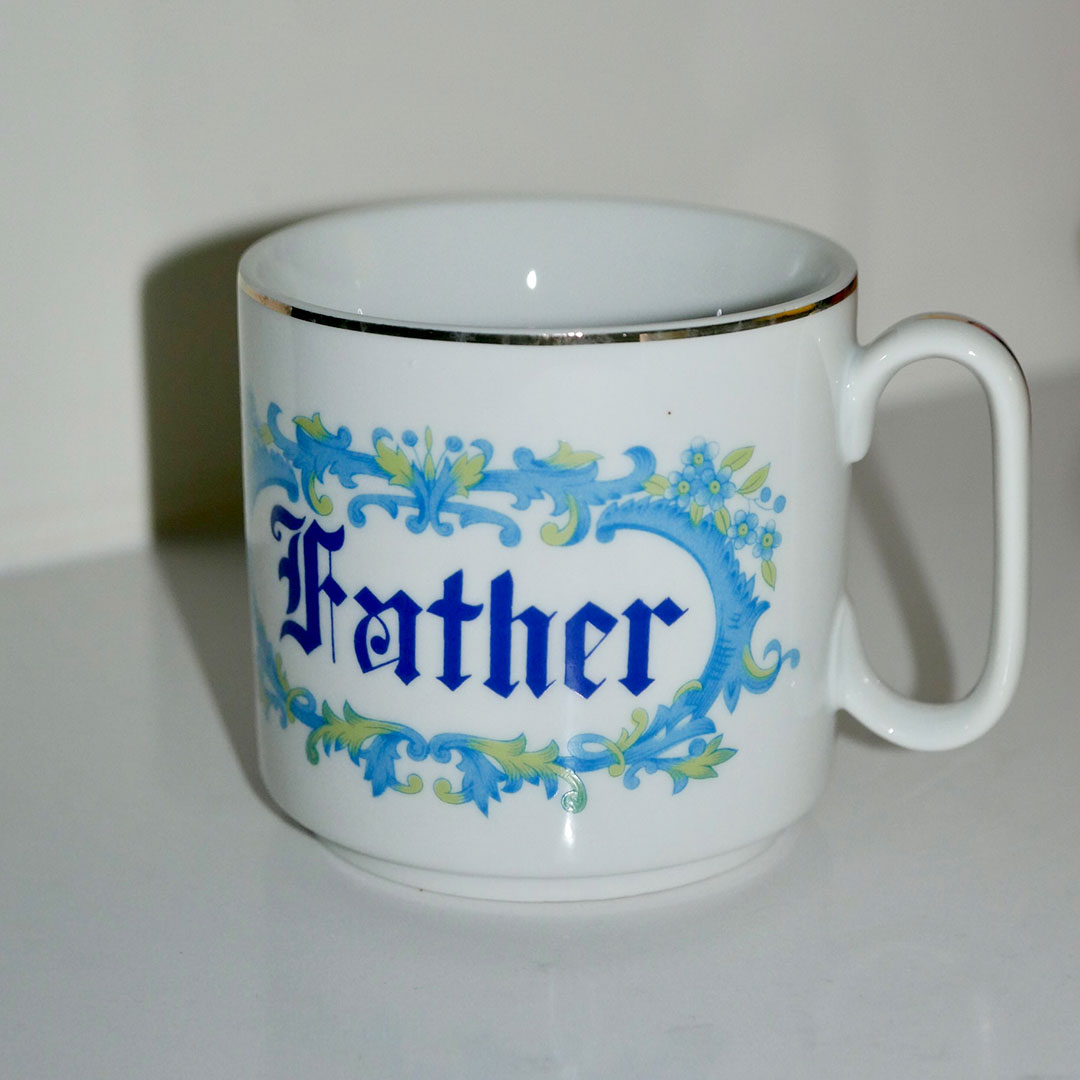 mother & father mugs vintage black dot shops