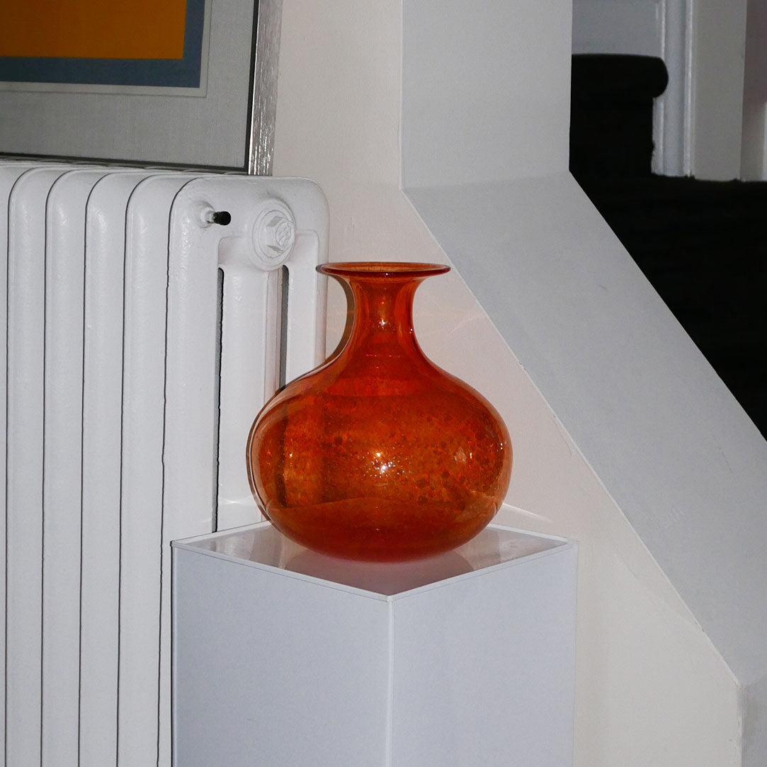 orange decorative vase