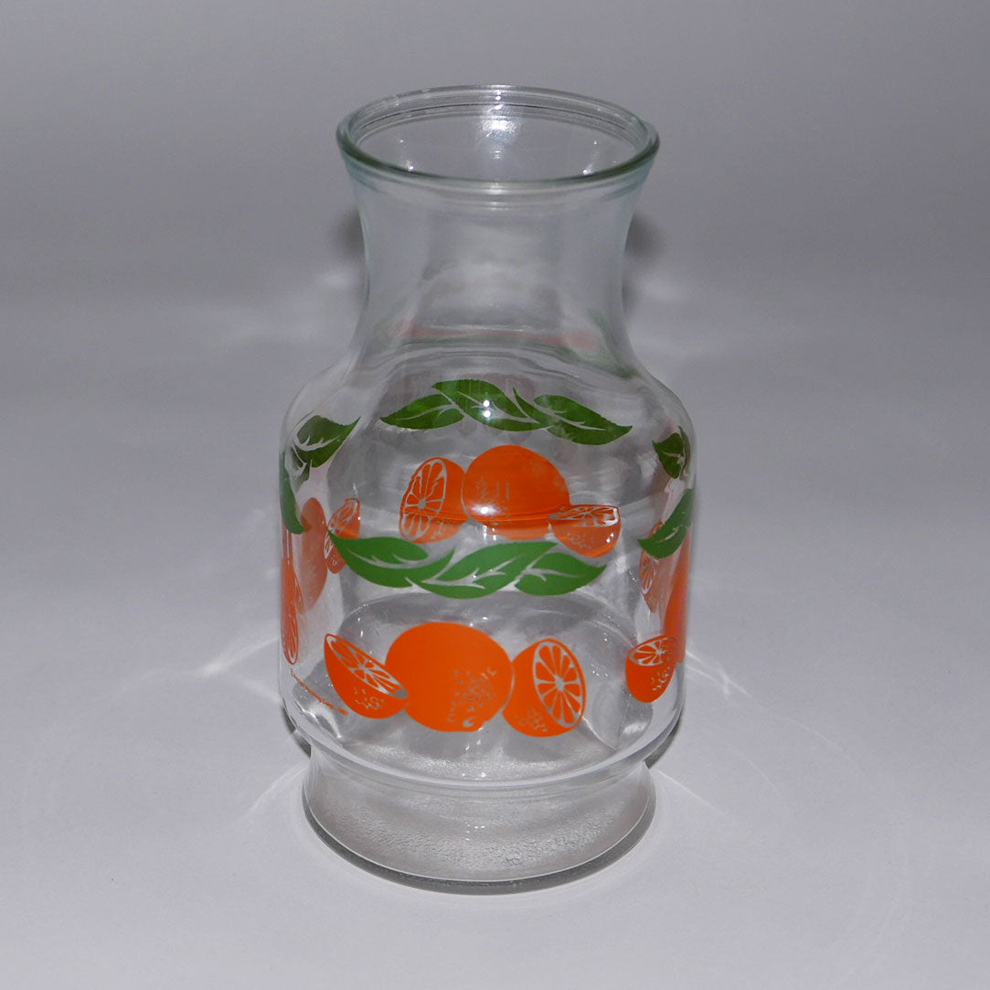 vintage orange carafe