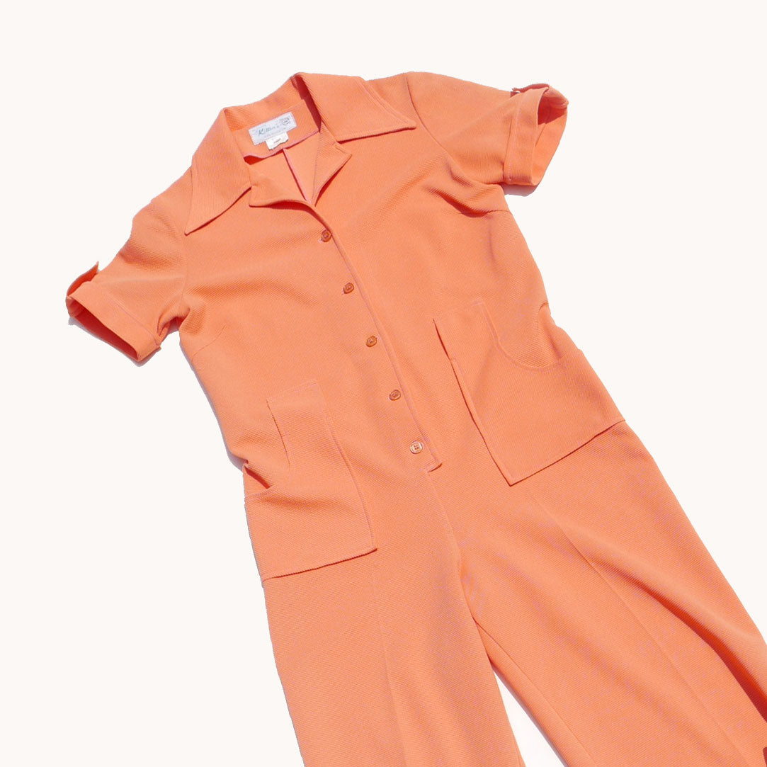 vintage peach jumpsuit