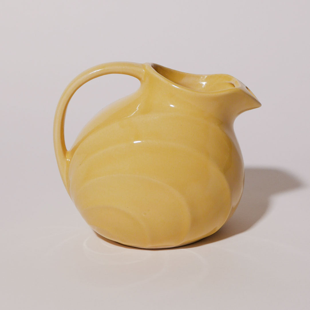 yellow hall's art deco pitcher