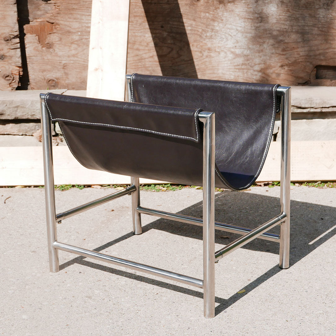 chrome magazine rack